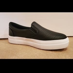 Black Slip Ons